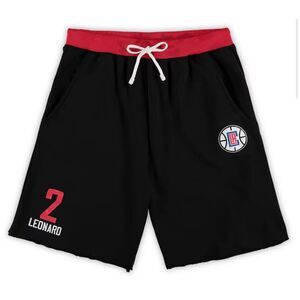 Kawhi Leonard LA Clippers Fanatics Men's M French Terry Name & Number Shorts NWT
